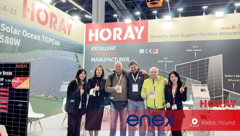 HoRay Solar's Stellar Show at ENEX 2024: Powering Forward in Poland
